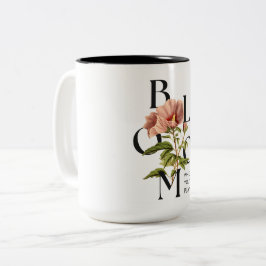 Bicolor Taza de café de cerámica diseñada a medida