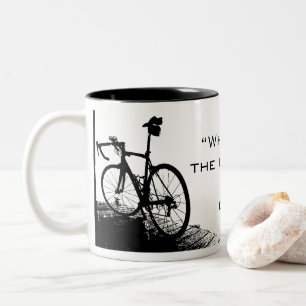 Bicolor Taza de café de ciclo