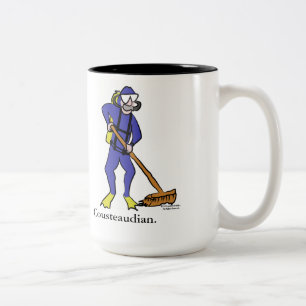 Bicolor Taza de café de Cousteaudian