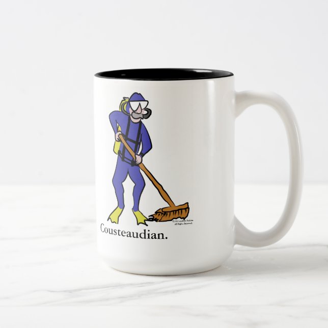 Bicolor Taza de café de Cousteaudian (Derecha)