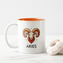 Taza de café de cumpleaños con signo zodiacal de A