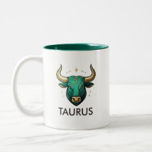 Taza de café de cumpleaños con signo zodiacal Taur