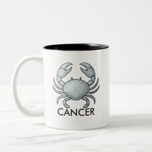 Bicolor Taza de café de cumpleaños de Astrología del signo