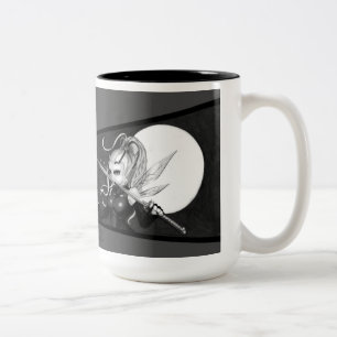 Bicolor Taza de café de Deathmoon de la libélula