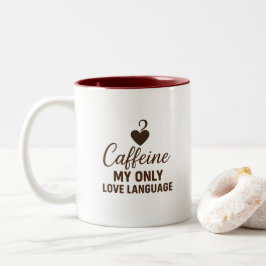 Bicolor Taza De Café De Diseño Minimalista Adicto A La Caf