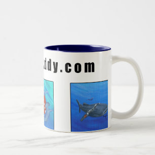 Bicolor taza de café de DiveBuddy.com