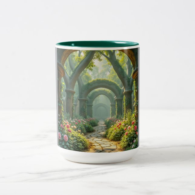 Bicolor Taza de café de dos tonos 15oz (Centro)