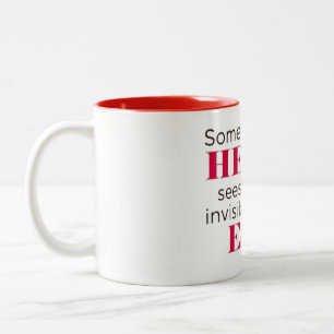 Bicolor Taza de café de dos tonos con cita inspiradora