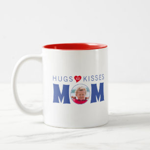 Bicolor Taza de café de dos tonos con foto personalizada d