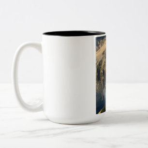 Bicolor Taza de café de dos tonos con paisaje natural herm