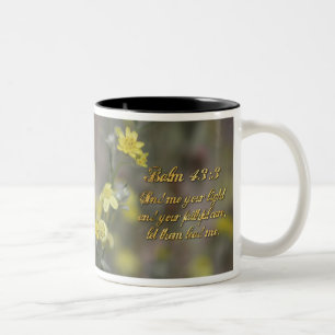 Bicolor Taza de café de dos tonos de flores silvestres ama