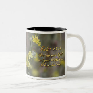 Bicolor Taza de café de dos tonos de flores silvestres ama
