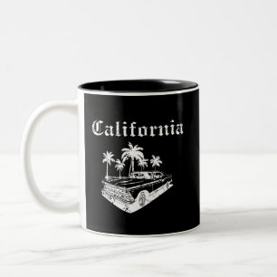 Bicolor Taza de café de dos tonos de Lowrider de Californi