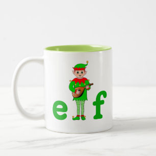 Bicolor Taza de café de dos tonos de Musical Navideño Mode