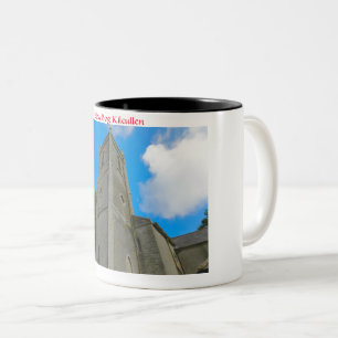 Bicolor Taza de café de dos tonos de Yellow Bog Kilcullen,