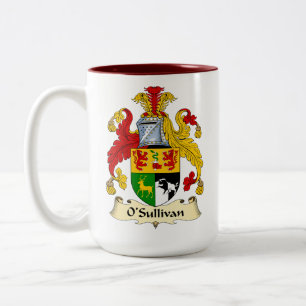 Bicolor Taza de café de dos tonos del escudo de armas de l