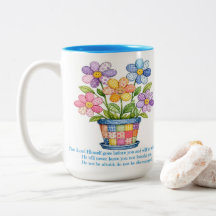 Taza de café de dos tonos Deuteronomio 31:8