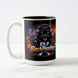 BICOLOR TAZA DE CAFÉ DE DOS TONOS DJ BLACKPANTHER 2