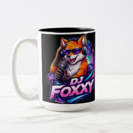 Bicolor Taza de café de dos tonos DJ FOXXY 2
