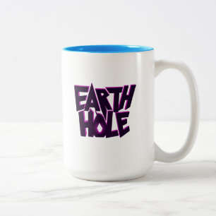Bicolor Taza de café de dos tonos - Earth Hole