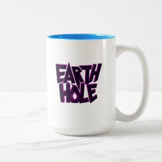 Bicolor Taza de café de dos tonos - Earth Hole