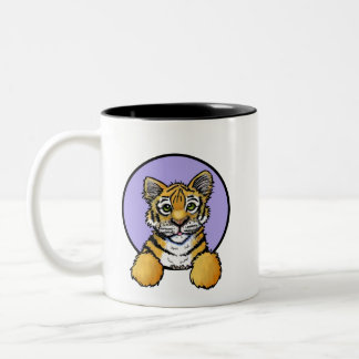 Bicolor Taza de café de dos tonos KiniArt Tiger