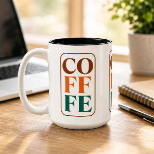 Bicolor Taza de café de dos tonos para amantes del café