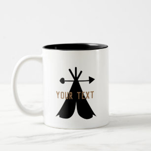 Bicolor Taza De Café De Dos Tonos Para Campista De Tienda