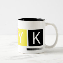 Taza de café de dos tonos para diseñador gráfico C
