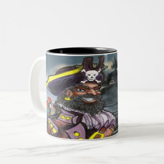 Bicolor Taza de café de dos tonos Pirate Dream (Anverso izquierdo)
