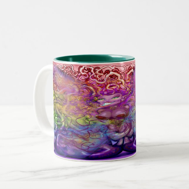 Bicolor Taza de café de dos tonos Pixie (Anverso izquierdo)