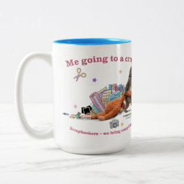 Bicolor Taza de café de dos tonos Punch the Monkey 15oz