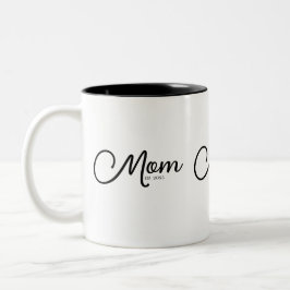 Bicolor Taza de café de dos tonos regalo para mamá estable