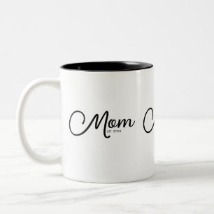 Bicolor Taza de café de dos tonos regalo para mamá estable