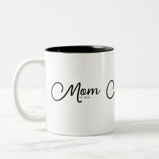 Bicolor Taza de café de dos tonos regalo para mamá estable