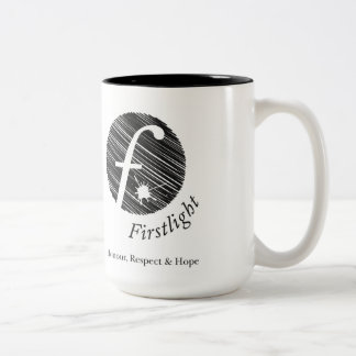Bicolor Taza de café de FirstLight (grande)