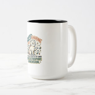 Bicolor Taza de café de Grumpy Cat No te estoy ignorando