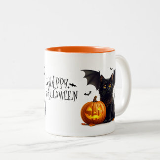 Bicolor Taza de café de Halloween