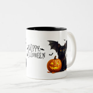 Bicolor Taza de café de Halloween