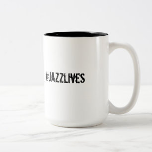 Bicolor Taza de café de JazzLives