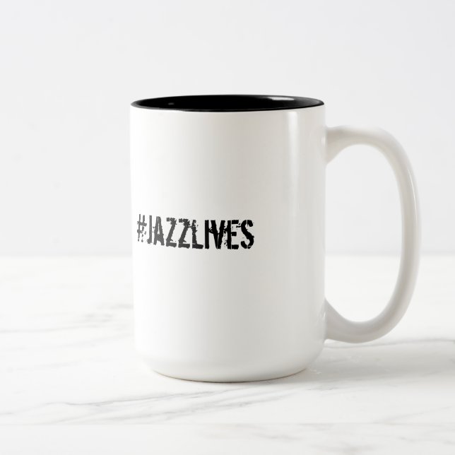 Bicolor Taza de café de JazzLives (Derecha)