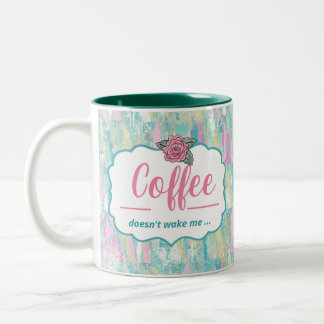 Bicolor Taza de café de KiniArt Pomeranian
