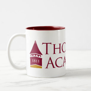 Bicolor Taza de café de la academia de Thornton