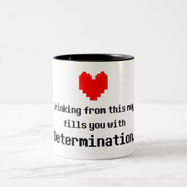 Bicolor Taza de café de la determinación