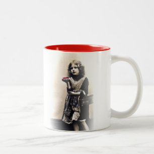 Bicolor Taza de café de la diva de la tostada francesa