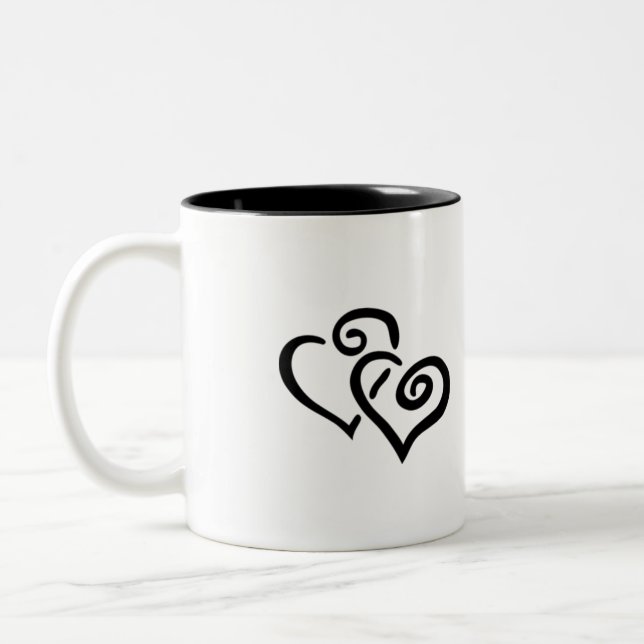 Bicolor Taza de café de la gratitud (Izquierda)