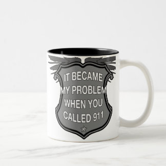 Bicolor Taza de café de la llamada 911