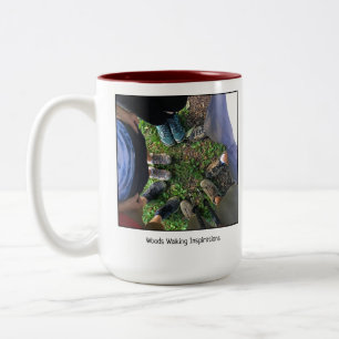 Bicolor Taza de café de la meditación #150 del silencio 