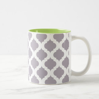 Bicolor Taza de café de la MOD en púrpura y verde