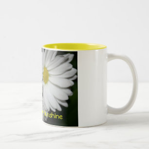 Bicolor Taza de café de la sol de la buena mañana